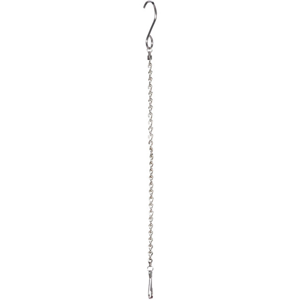 Alpine 20 In. Silver Metal 12-Item Hanging Chain Clip Strip LAN362SL