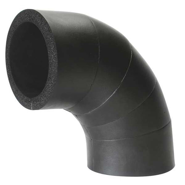3/4" x 1/2" Elastomeric Elbow Pipe Fitting Insulation, 1" Wall