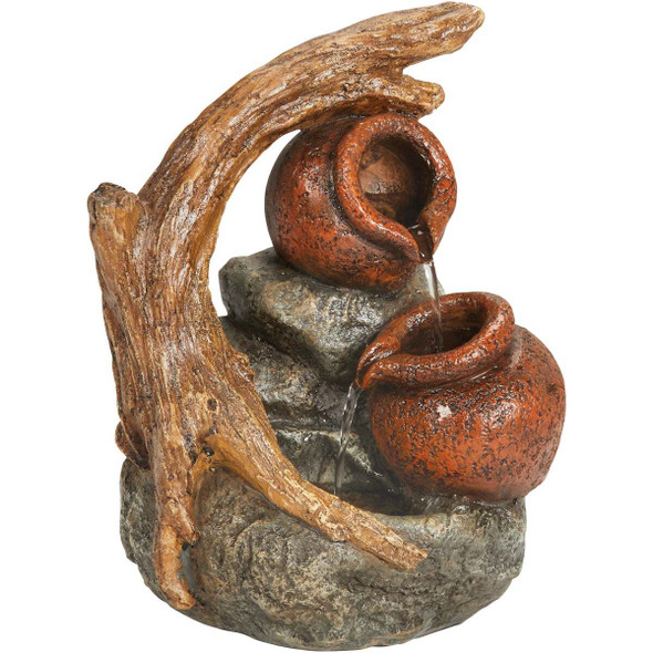 Best Garden 7 In. W. x 11 In. H. x 8.7 In. L. Resin Bowl Tabletop Fountain