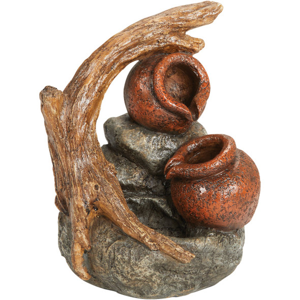 Best Garden 7 In. W. x 11 In. H. x 8.7 In. L. Resin Bowl Tabletop Fountain WXF04337 882540