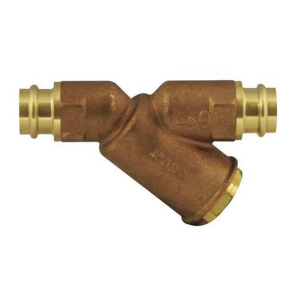 Y Strainer, 1-1/2" Pipe, Press, Lead Free Bronze, 250 psi