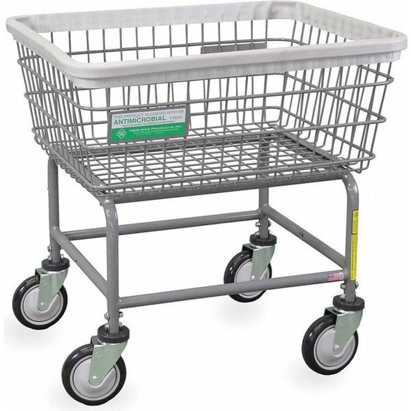 R&b Wire Products Antimicrobial Wire Utility Cart, 2.5 Bushel 100E/ANTI