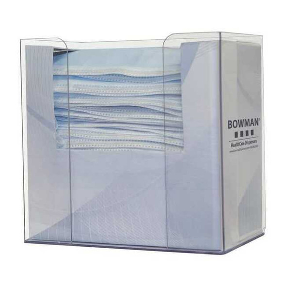 Bowman Dispensers Face Mask Dispenser,Clear,PETG Plastic FP-022