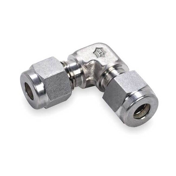 Ham-Let Elbow, SS, Comp. 8 mm, Comp. 10 mm 765L-SS-8MM