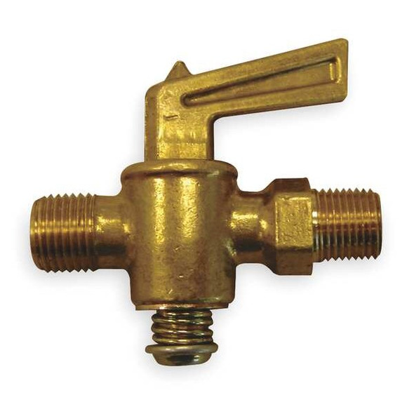 Hansen Ground Plug Valve,1/4 In,30 PSI,Brass A6754