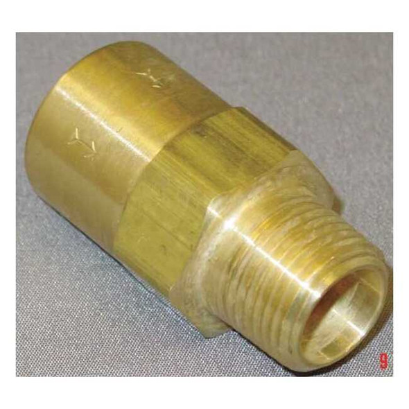3/8" FNPT x MNPT Brass Piston Spring Check Valve