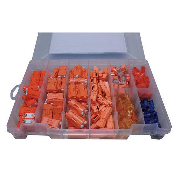 Twist-On Wire Connector, 12 AWG Max, 2 Port, Orange, Nylon Insulation, 600 V