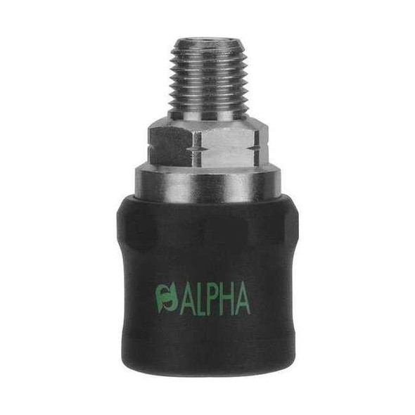 Aignep Usa Safety Exhaust Coupler,3/8",Brass 80621-06