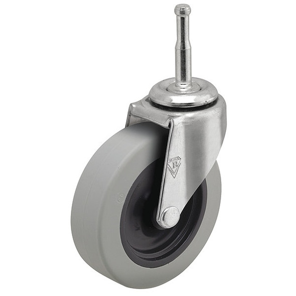 2" X 13/16" Non-Marking Polyurethane Swivel Caster, No Brake, Loads Up To 90 lb