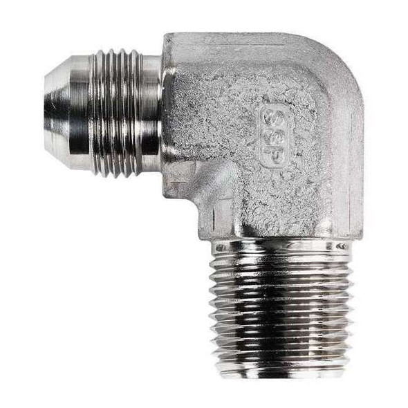 Aeroquip Adpt, MNPT-MJIC, 1/2-14, 3/4-16, El, 1.47In