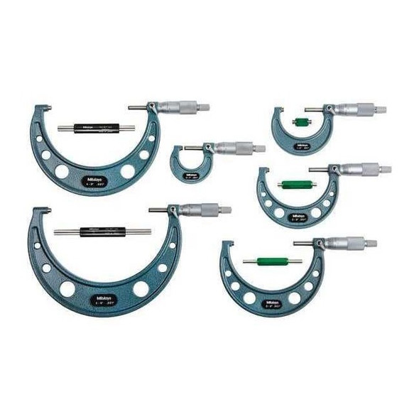 Mitutoyo Outside Micrometer Set,0 - 6" Range 103-904-10