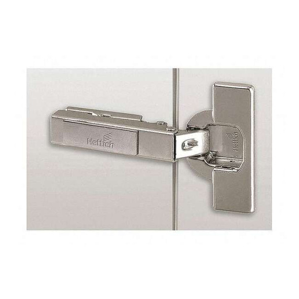 Butt Hinge, Steel, Concealed Mounting, 1 3/8 in Leaf W x 2 1/4 in Leaf H, Nickel