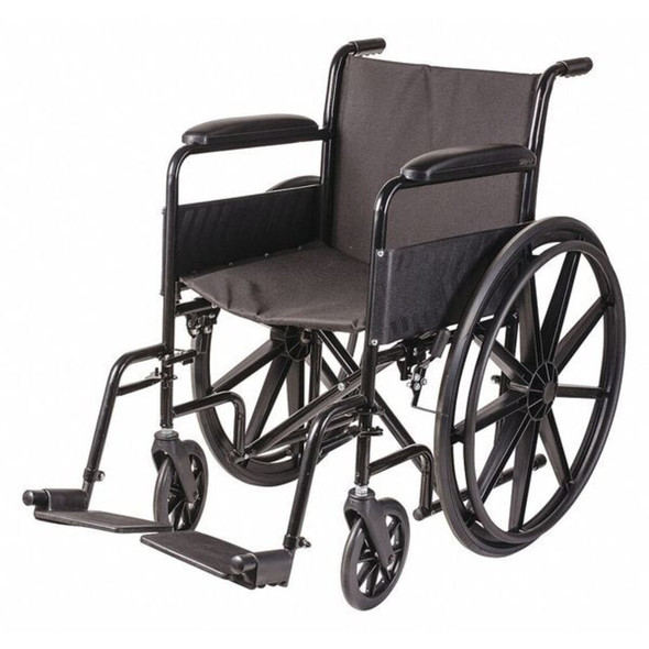 Dmi Wheelchair,250 lb,18 In Seat,Silver 503-0658-0200