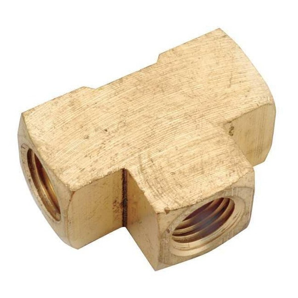 Tee Brass Tee, 1/2 in Female NPT X 1/2 in Female NPT