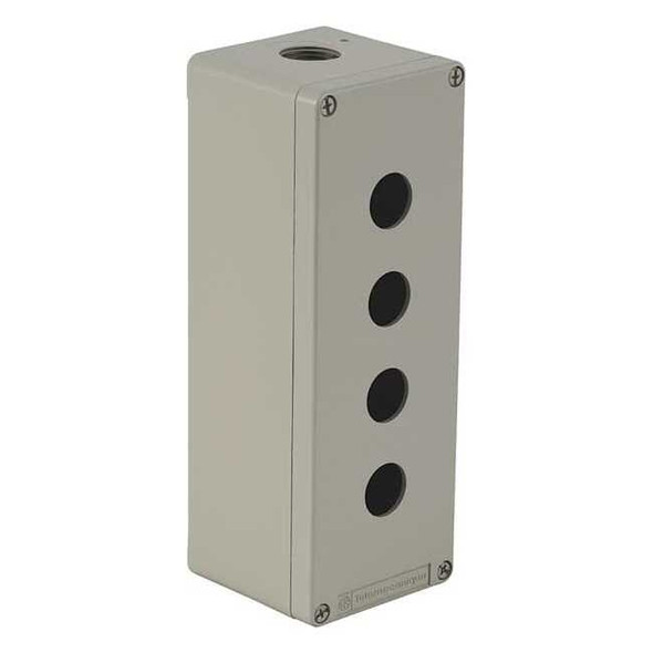 Schneider Electric PushButtonEnclosure,22mm,4Hole,DiCstZinc XAPG49504