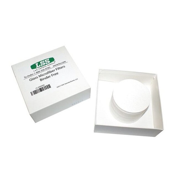 Labexact Glass Mic Filter,4.7 cm Dia,1.6 um,PK100 14A848