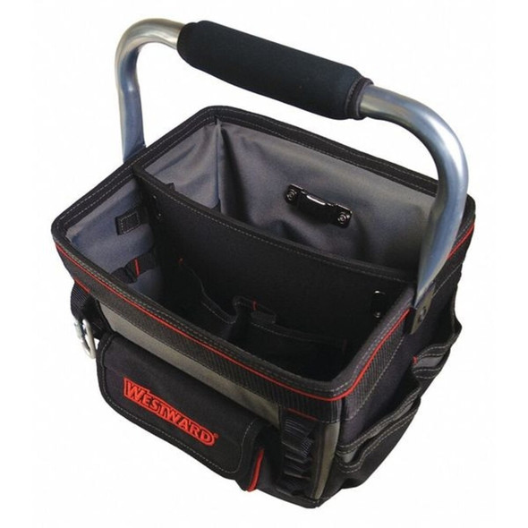 Tool Tote,General Purpose,5 Pockets, Black, Polyester, 13 Pockets  53JW34