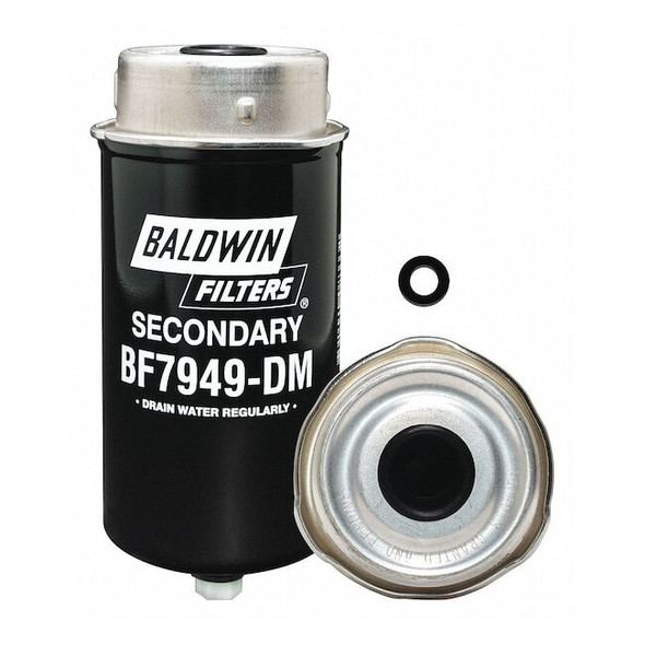 Baldwin Filters Fuel Filter, 7 11/32 in Length,3 5/16 in Outside Dia BF7949-DM
