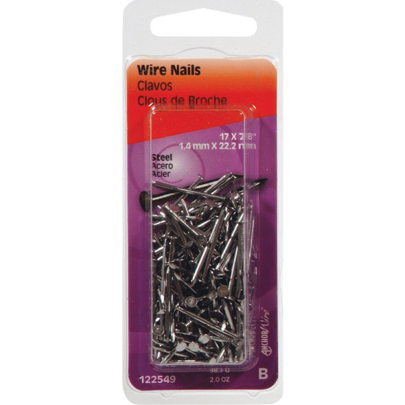 Hillman Anchor Wire 7/8 In. 17 ga Bright Wire Nails (2 Oz.)