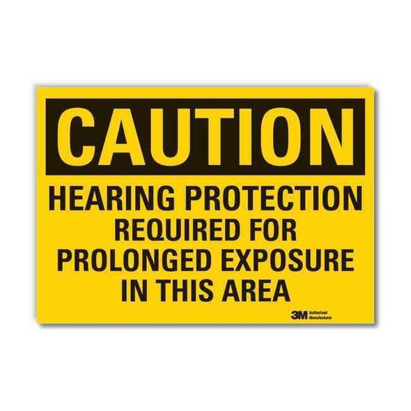 Lyle Caution Sign,10 in. H,Vinyl, LCU3-0456-RD_14x10 LCU3-0456-RD_14x10