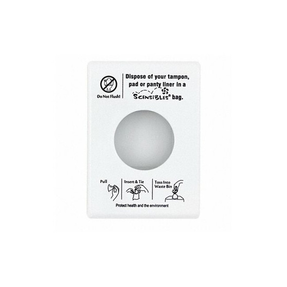 Hospeco Sanitary Disposal Bag Dispenser,5-1/4" H SDW