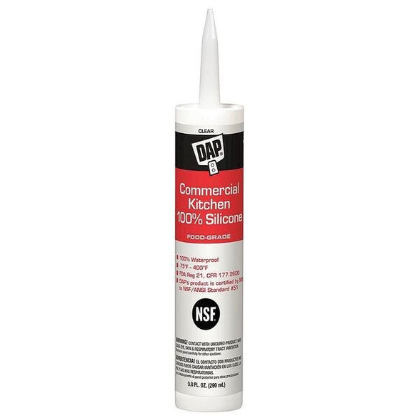 Dap Silicone Sealant,Clear,Kitchen 08658