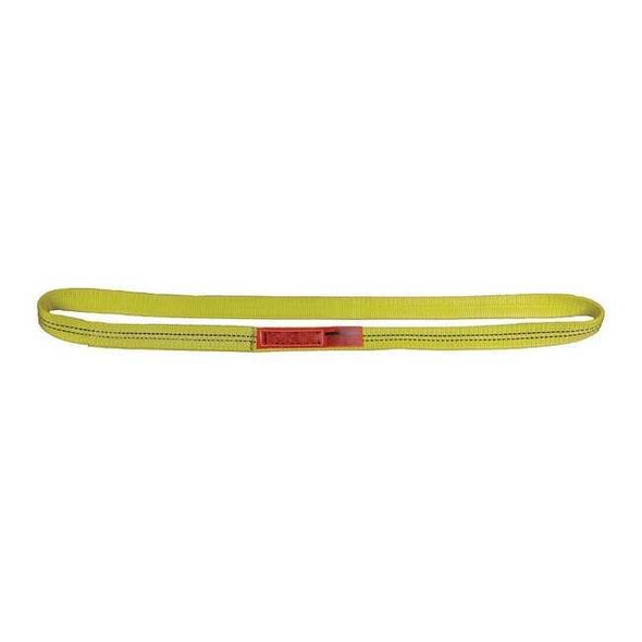 Lift-All Web Sling, Type 5, 4 ft L, 2 in W, Nylon, Yellow EN1102NX4