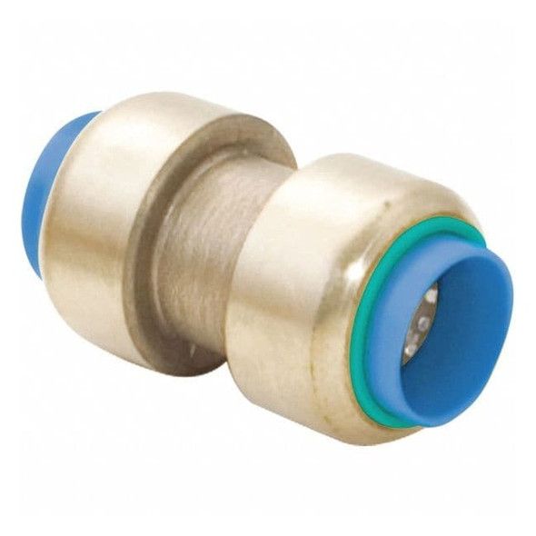 Manufacturer Varies Coupling, 3/4 in x 1/2 in Tube Size, Brass, Brown 75013LF