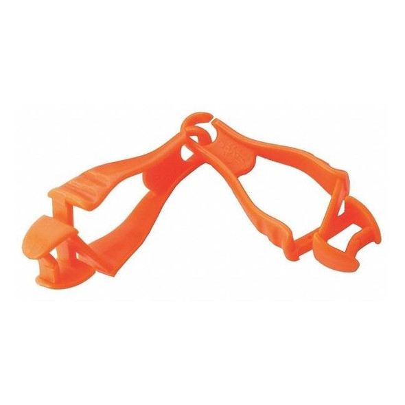 Glove Clip Holder, Dual Clips, Squids 3400 Series, Holds Gloves & Gear, Orange