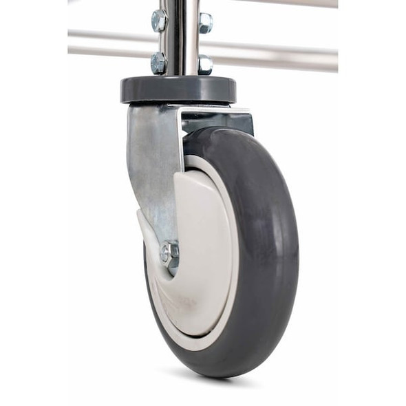 R&b Wire Products Laundry Cart,26 1/2 in L,Silver 100CECLCH R&b Wire Products Laundry Cart,26 1/2 in L,Silver 100CECLCH