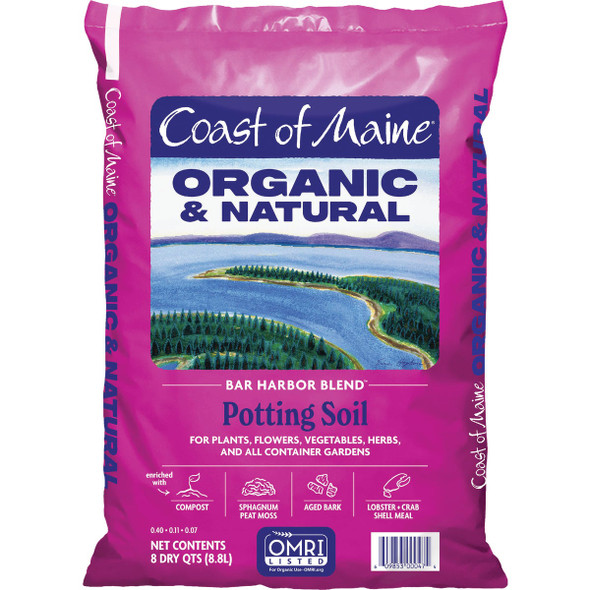 Coast of Maine Bar Harbor Blend 8 Qt. Organic Potting Soil BH4500