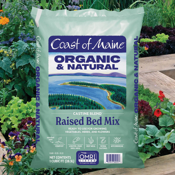 Coast of Maine Castine Blend 1 Cu. Ft. Organic Earthworm Raised Bed Mix