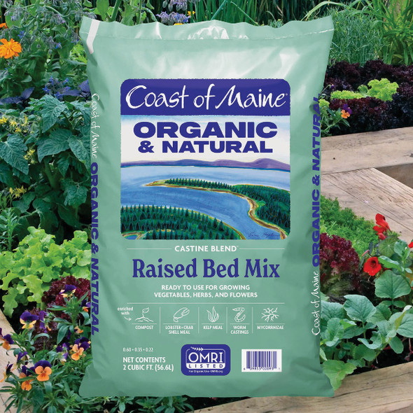 Coast of Maine Castine Blend 2 Cu. Ft. Organic Earthworm Raised Bed Mix CA2000 721363