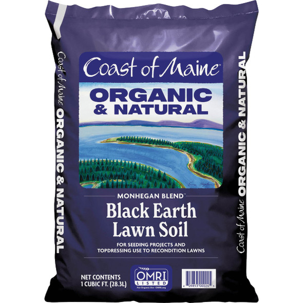 Coast of Maine Monhegan Blend 1 Cu. Ft. 31 Lb. Organic Black Earth Lawn Soil