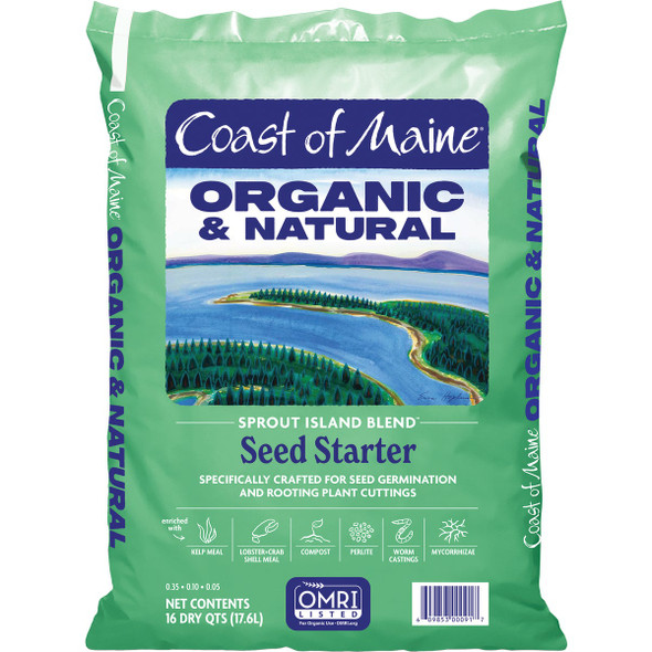 Coast of Maine Sprout Island Blend 16 Qt. 14 Lb. Organic Seed Starter SI4002