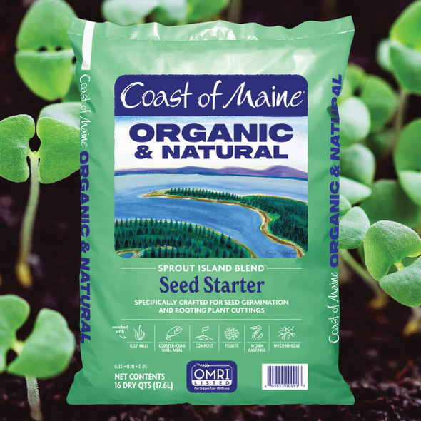 Coast of Maine Sprout Island Blend 16 Qt. 14 Lb. Organic Seed Starter SI4002 750496