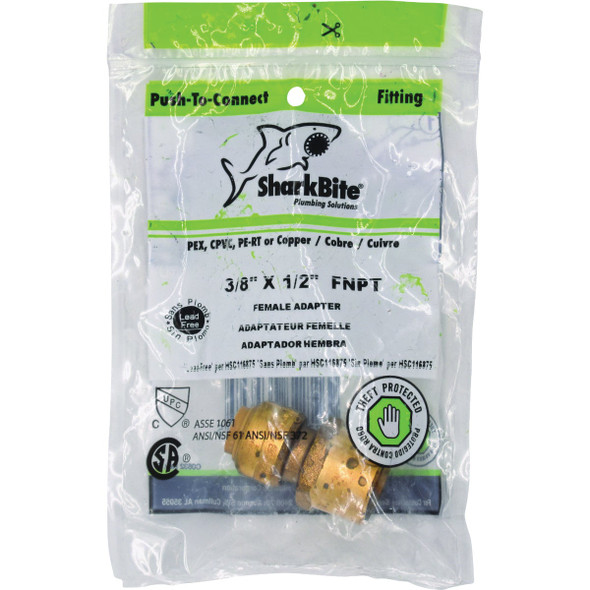 SHARKBITE 3-8"x1-2"f Rdcng Adapter U070LFA 456316
