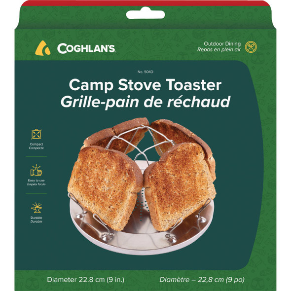 Coghlans 4-Slice Steel Camp Stove Toaster 504D