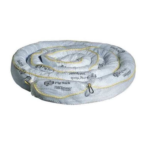 Pig Sorbent Boom, 24 gal, 5 in x 20 ft, Oil, White, 2 PK BOM408
