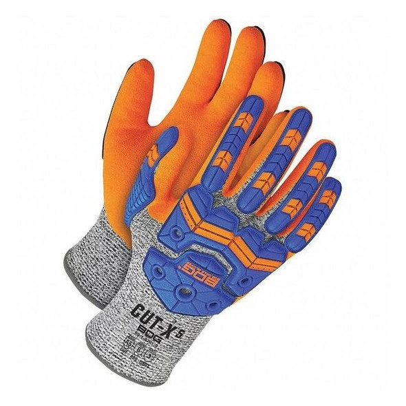 Cut-Resistant Impact Gloves, Cut Level A5 ,Dipped ,Nitrile ,Sandy ,XL 1 PR