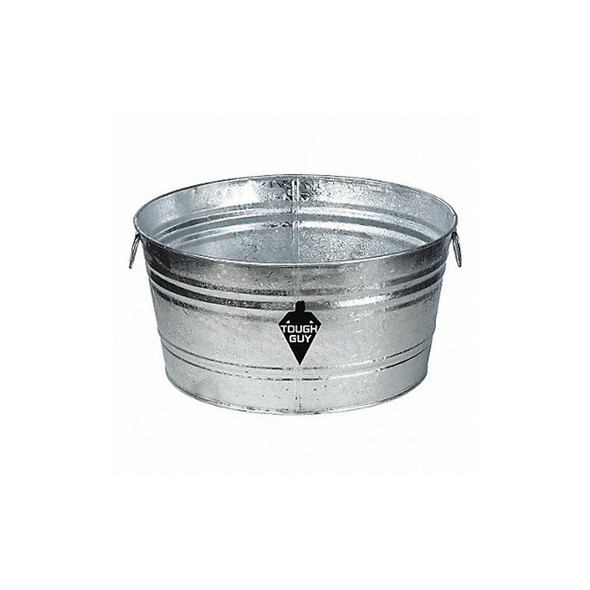 Manufacturer Varies Utility Tub,9 gal.,Silver 0