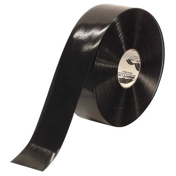 Industrial Safety Floor Marking Tape Vinyl Black, 3" W x 100 ft. L, 50 mil Thick