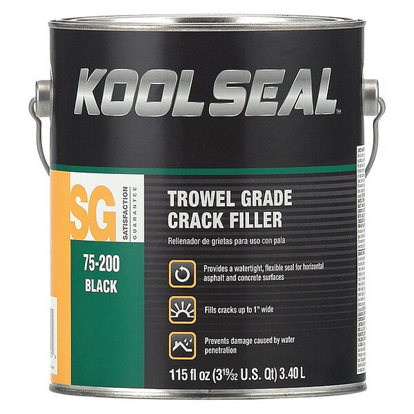 Kool Seal Joint and Crack Filler, Can, Black, Crack Filler KS0075200-16