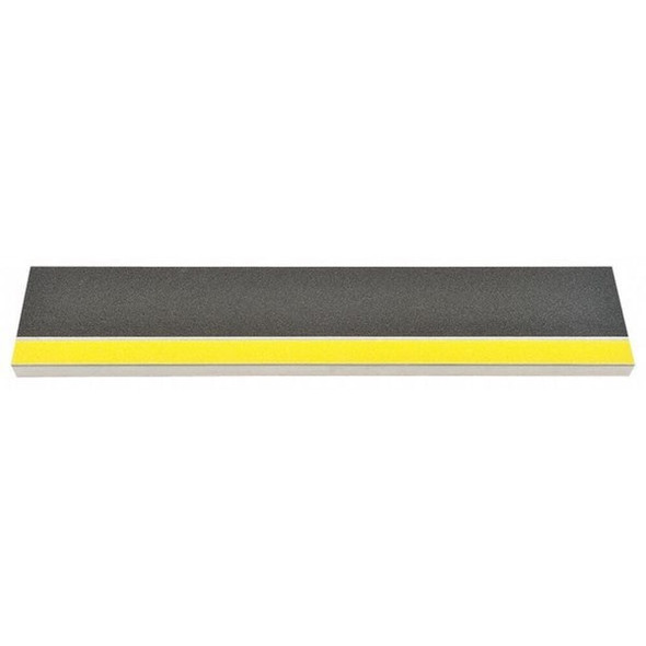 Stair Tread Cover Aluminum Black-Yellow, 36 in W x 3-16 in Thick  407NT20036102
