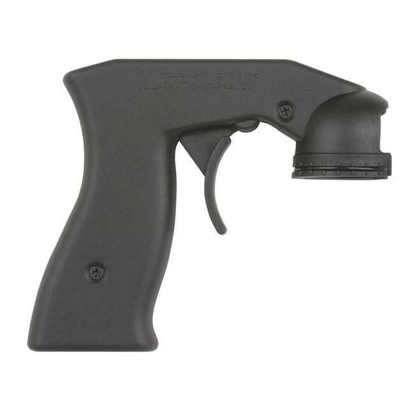 Spray Can Grip, 4 1/2 in Lg, 1 1/2 in Wd, Black, Aerosol Spray Can