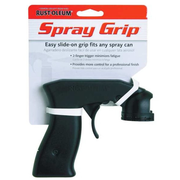 Spray Can Grip, 4 1-2 in Lg, 1 1-2 in Wd, Black, Aerosol Spray Can  243546