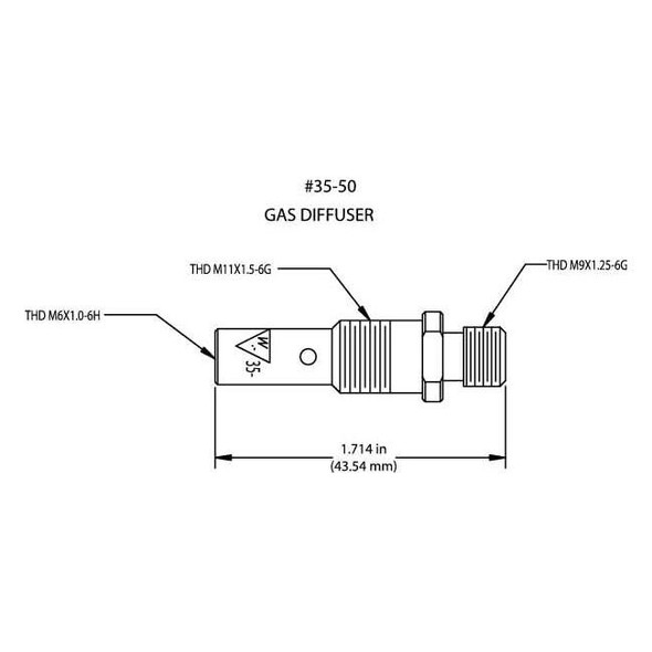 Tweco Gas Diffuser, Tweco, PK5 15001140