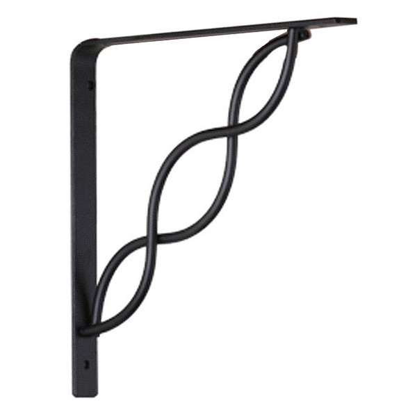 John Sterling 8 IN Black Scroll Shelf Bracket RP-0091-8BK