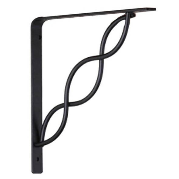 John Sterling 8 IN Black Scroll Shelf Bracket RP-0091-8BK