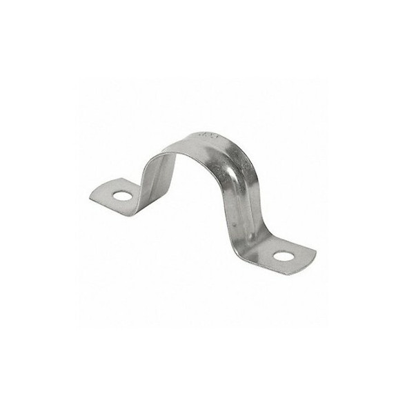 Two Hole Strap, Conduit; Pipe Use, 2-1/2 in, 316 Stainless Steel, Polished Brite
